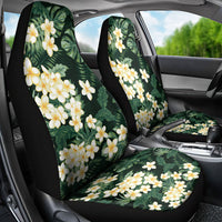 Hawaii Plumeria Tropical Leaves Car Seat Cover Monstera Calathea Palm Fronds LT01 - Polynesian Pride