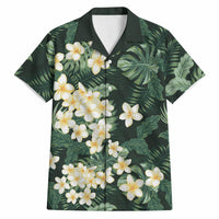 Hawaii Plumeria Tropical Leaves Hawaiian Shirt Monstera Calathea Palm Fronds LT01 Green - Polynesian Pride