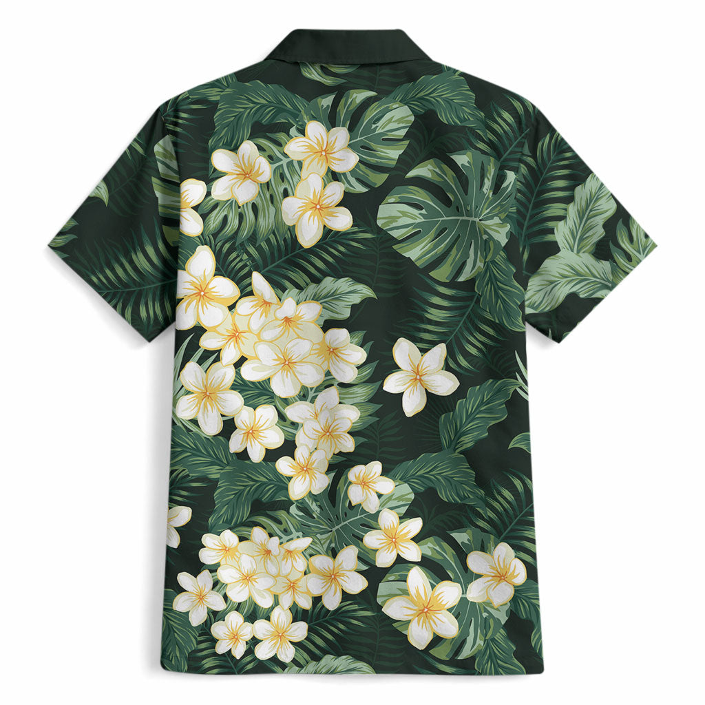 Hawaii Plumeria Tropical Leaves Hawaiian Shirt Monstera Calathea Palm Fronds LT01 - Polynesian Pride