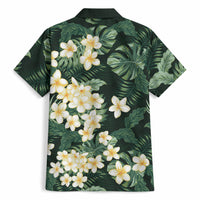 Hawaii Plumeria Tropical Leaves Hawaiian Shirt Monstera Calathea Palm Fronds LT01 - Polynesian Pride