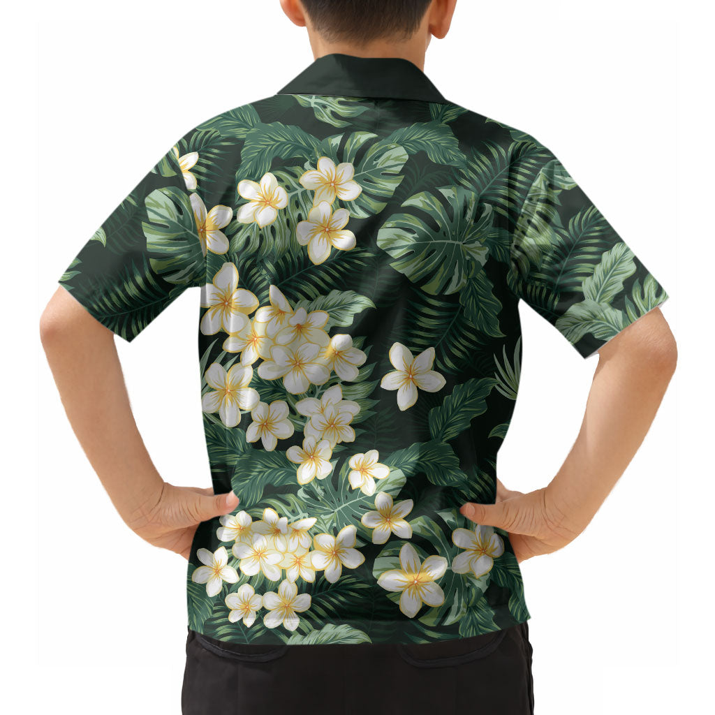 Hawaii Plumeria Tropical Leaves Hawaiian Shirt Monstera Calathea Palm Fronds LT01 - Polynesian Pride