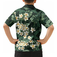 Hawaii Plumeria Tropical Leaves Hawaiian Shirt Monstera Calathea Palm Fronds LT01 - Polynesian Pride