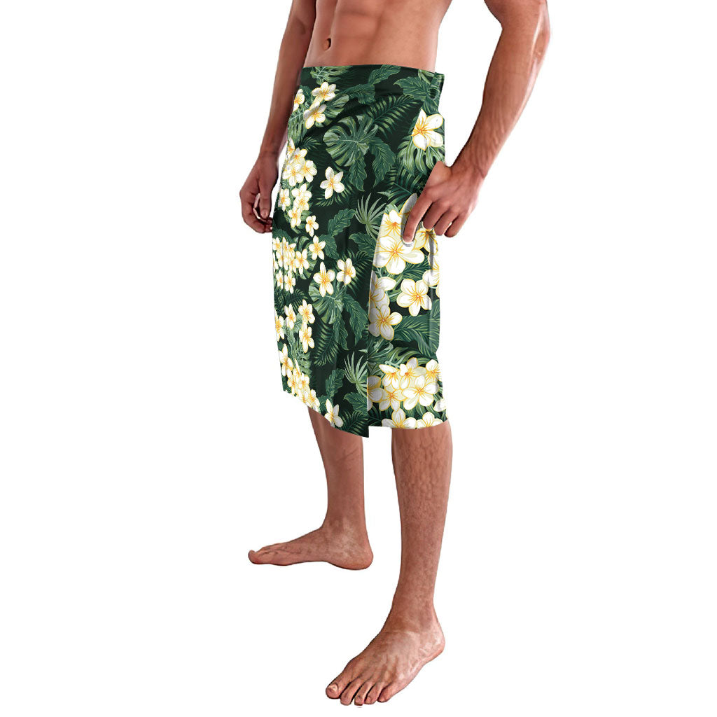 Hawaii Plumeria Tropical Leaves Lavalava Monstera Calathea Palm Fronds LT01 - Polynesian Pride
