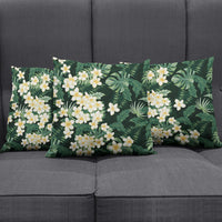Hawaii Plumeria Tropical Leaves Pillow Cover Monstera Calathea Palm Fronds LT01 - Polynesian Pride