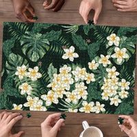 Hawaii Plumeria Tropical Leaves Puzzle Monstera Calathea Palm Fronds LT01 - Polynesian Pride
