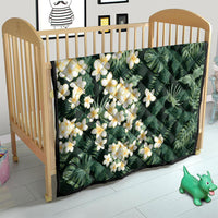 Hawaii Plumeria Tropical Leaves Quilt Monstera Calathea Palm Fronds LT01 - Polynesian Pride