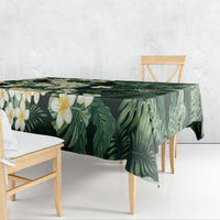Hawaii Plumeria Tropical Leaves Tablecloth Monstera Calathea Palm Fronds LT01 - Polynesian Pride