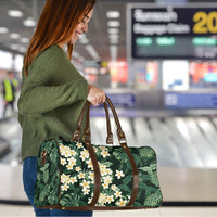 Hawaii Plumeria Tropical Leaves Travel Bag Monstera Calathea Palm Fronds LT01 - Polynesian Pride