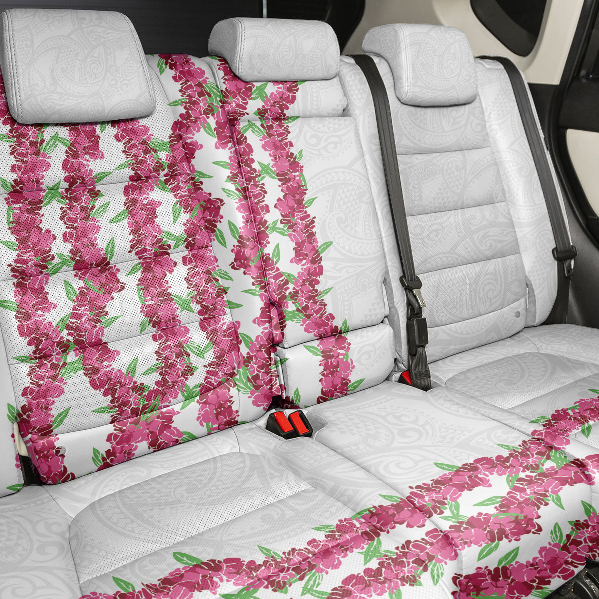 Hawaii Aalii Lei Back Car Seat Cover Aalii Ku Makani LT01 - Polynesian Pride