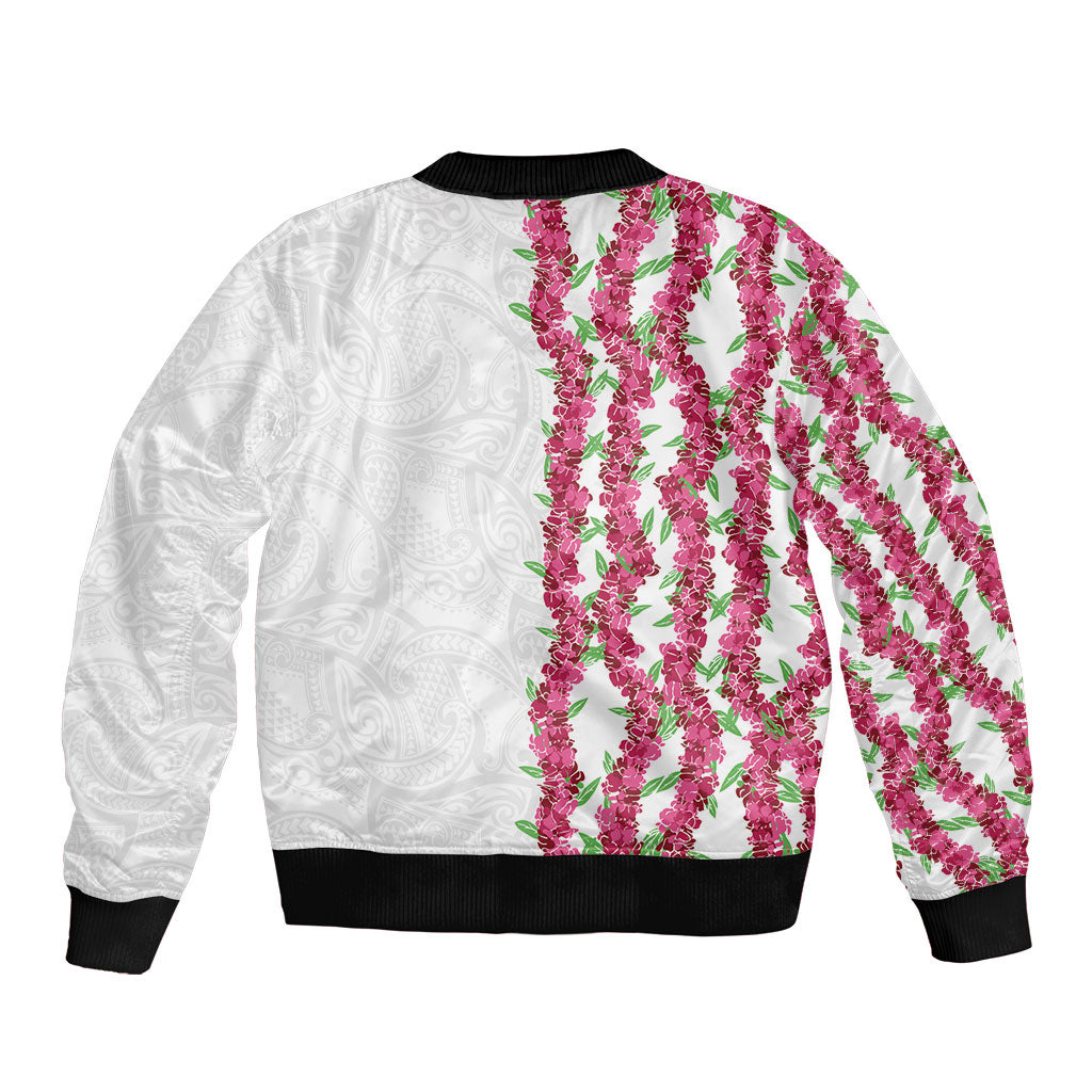 Hawaii Aalii Lei Bomber Jacket Aalii Ku Makani LT01 - Polynesian Pride