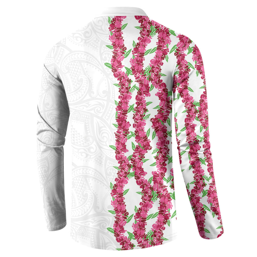Hawaii Aalii Lei Button Sweatshirt Aalii Ku Makani LT01 - Polynesian Pride