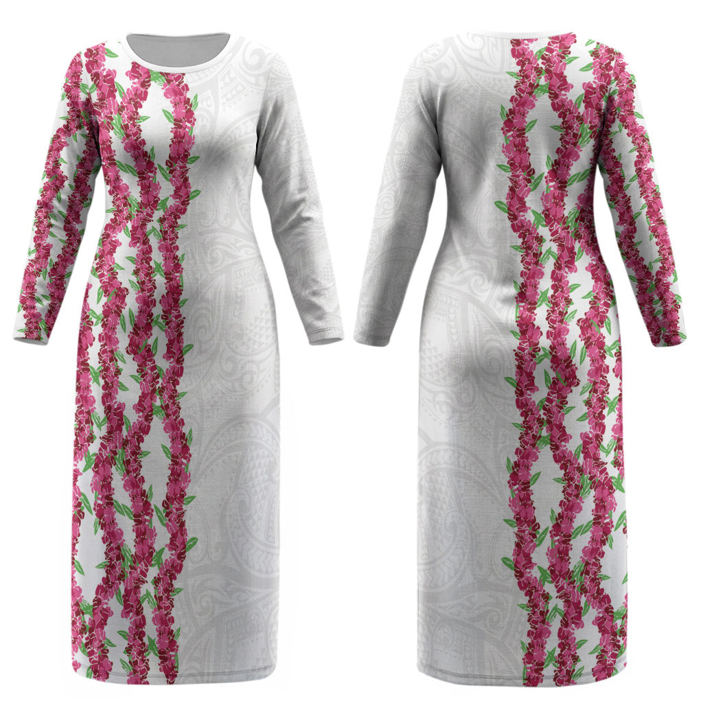 Hawaii Aalii Lei Couples Matching Long Sleeve Bodycon Dress and Long Sleeve Button Shirt Aalii Ku Makani LT01 - Polynesian Pride