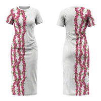 Hawaii Aalii Lei Couples Matching Short Sleeve Bodycon Dress and Hawaiian Shirt Aalii Ku Makani LT01 - Polynesian Pride