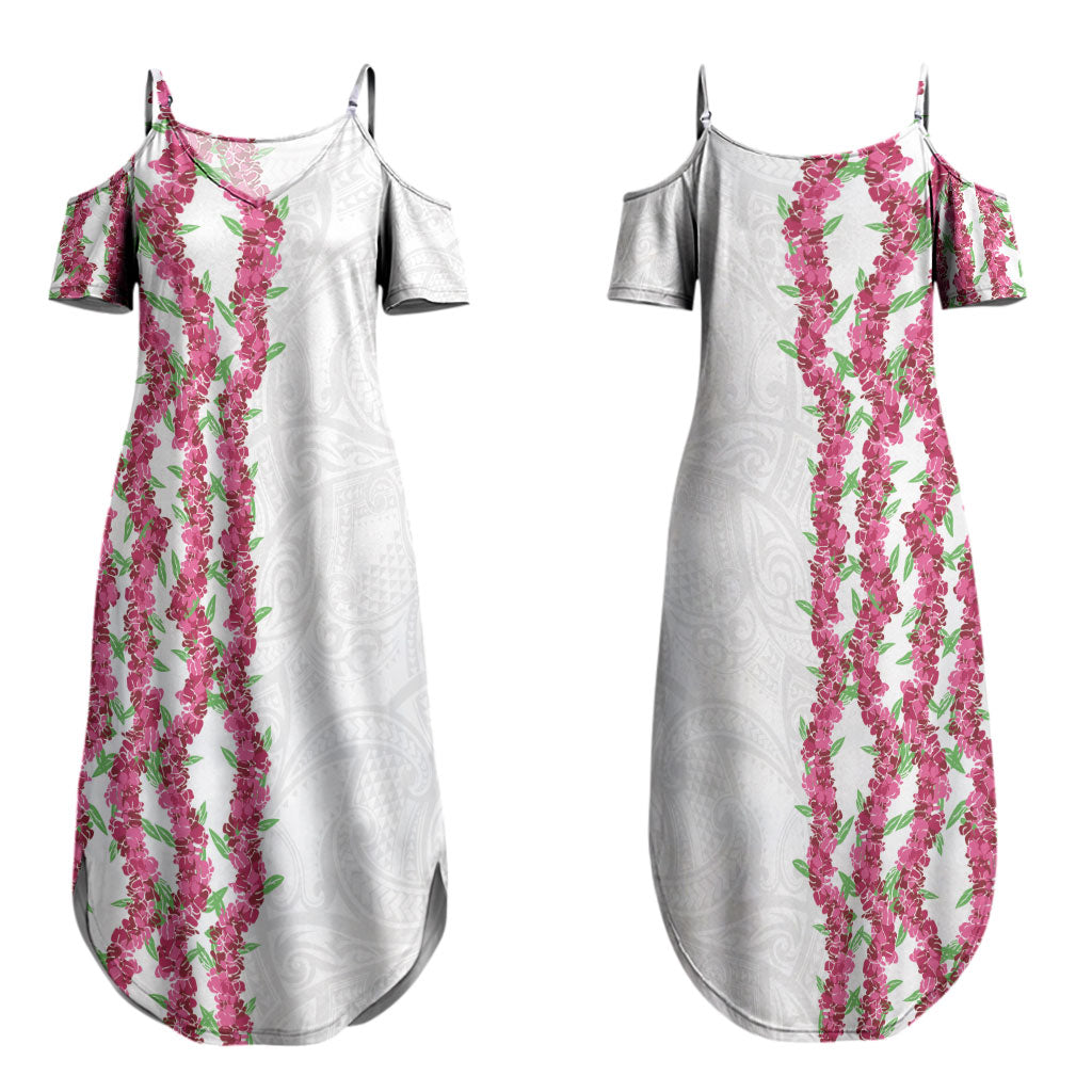 Hawaii Aalii Lei Couples Matching Summer Maxi Dress and Long Sleeve Button Shirt Aalii Ku Makani LT01 - Polynesian Pride