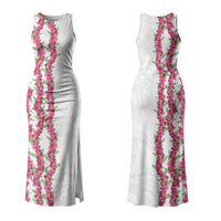 Hawaii Aalii Lei Couples Matching Tank Maxi Dress and Long Sleeve Button Shirt Aalii Ku Makani LT01 - Polynesian Pride
