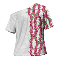 Hawaii Aalii Lei Cross Shoulder Shirt Aalii Ku Makani LT01 - Polynesian Pride