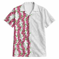 Hawaii Aalii Lei Hawaiian Shirt Aalii Ku Makani LT01 White - Polynesian Pride