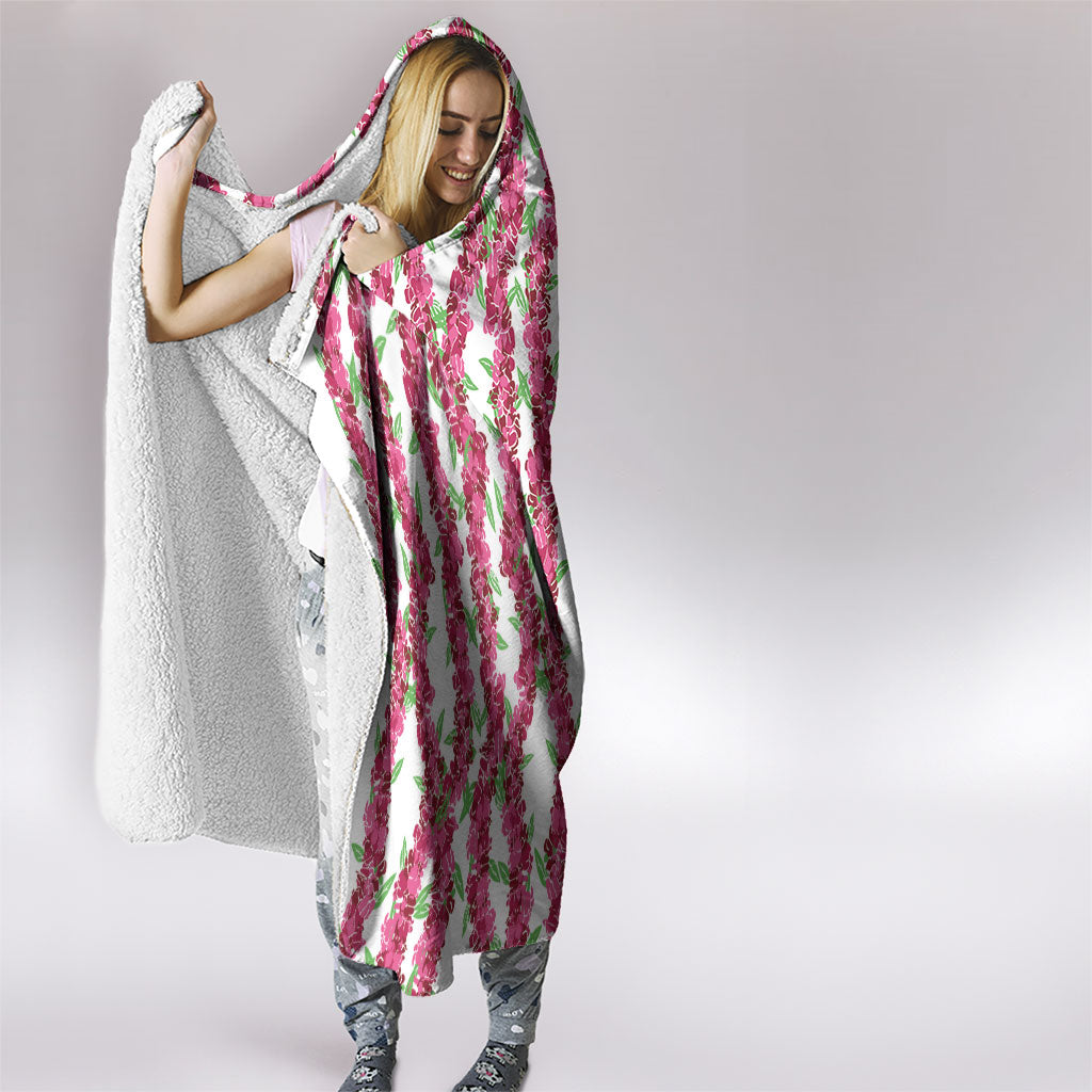 Hawaii Aalii Lei Hooded Blanket Aalii Ku Makani LT01 - Polynesian Pride