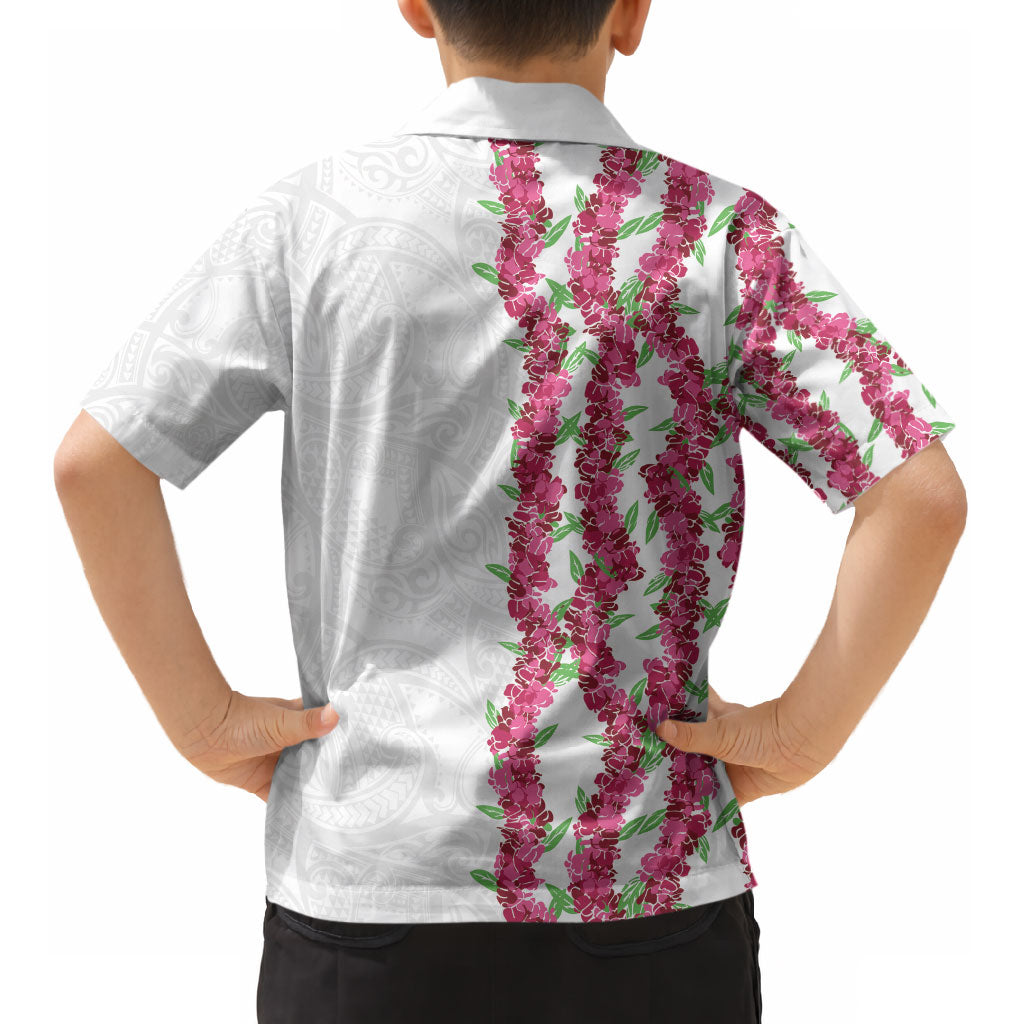 Hawaii Aalii Lei Kid Hawaiian Shirt Aalii Ku Makani LT01 - Polynesian Pride