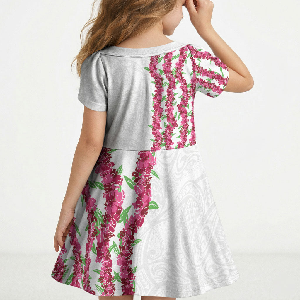 Hawaii Aalii Lei Kid Short Sleeve Dress Aalii Ku Makani LT01 - Polynesian Pride