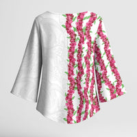 Hawaii Aalii Lei Kimono Sleeve Blouse Aalii Ku Makani LT01 - Polynesian Pride