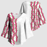 Hawaii Aalii Lei Kimono Sleeve Blouse Aalii Ku Makani LT01 - Polynesian Pride