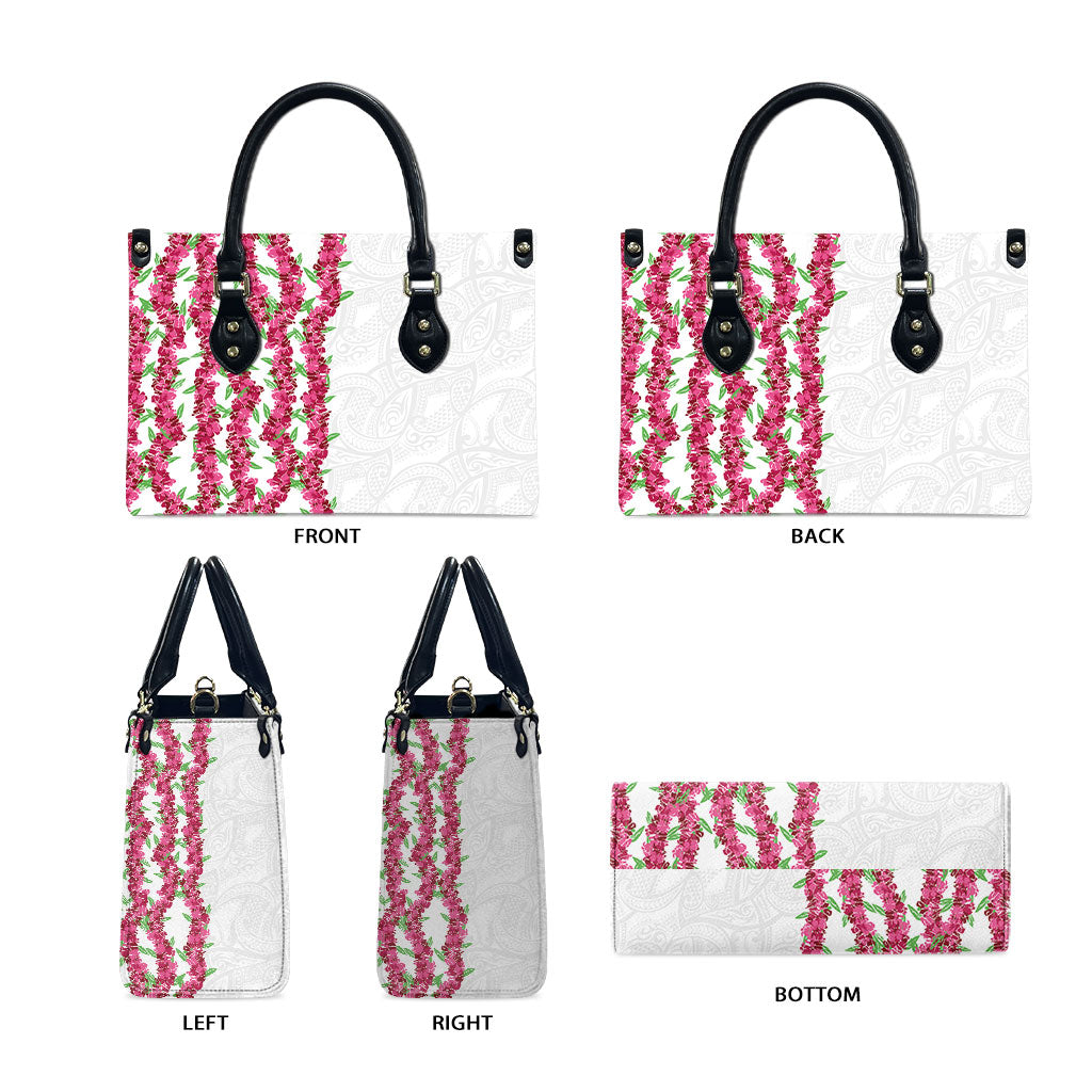 Hawaii Aalii Lei Leather Bag Aalii Ku Makani LT01 - Polynesian Pride