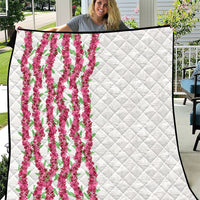 Hawaii Aalii Lei Quilt Aalii Ku Makani LT01 White - Polynesian Pride