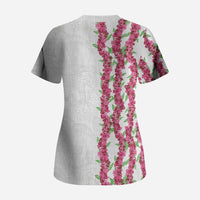 Hawaii Aalii Lei Scrub Top Aalii Ku Makani LT01 - Polynesian Pride
