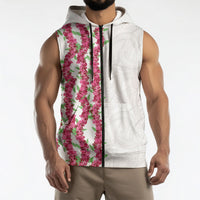 Hawaii Aalii Lei Sleeveless Zip Hoodie Aalii Ku Makani LT01 - Polynesian Pride