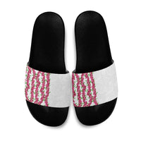 Hawaii Aalii Lei Slide Sandals Aalii Ku Makani LT01 White - Polynesian Pride