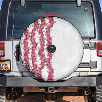 Hawaii Aalii Lei Spare Tire Cover Aalii Ku Makani LT01 White - Polynesian Pride