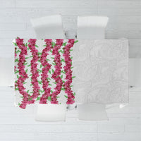 Hawaii Aalii Lei Tablecloth Aalii Ku Makani LT01 White - Polynesian Pride
