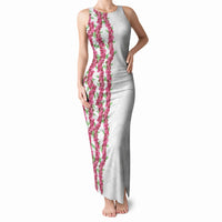 Hawaii Aalii Lei Tank Maxi Dress Aalii Ku Makani LT01 Women White - Polynesian Pride
