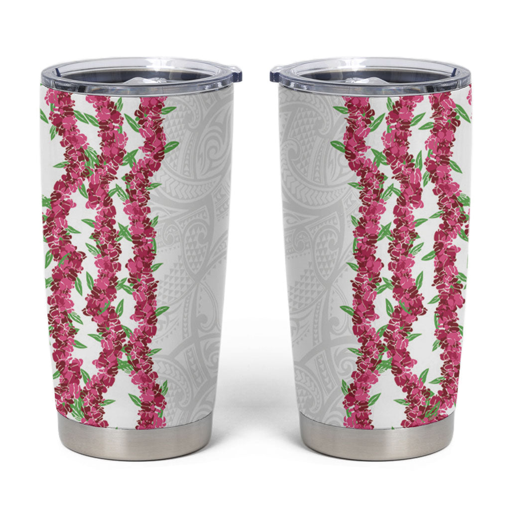 Hawaii Aalii Lei Tumbler Cup Aalii Ku Makani LT01 White - Polynesian Pride