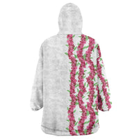 Hawaii Aalii Lei Wearable Blanket Hoodie Aalii Ku Makani LT01 - Polynesian Pride