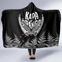 New Zealand Rugby Hooded Blanket NZ Opango Forever Silver Fern Heart LT01 - Polynesian Pride