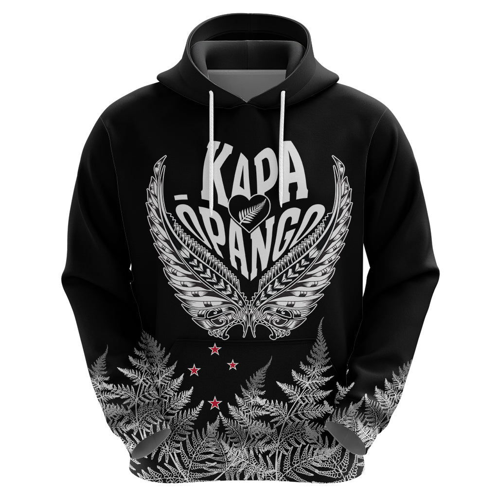 Custom New Zealand Rugby Hoodie NZ Opango Forever Silver Fern Heart LT01 - Polynesian Pride