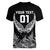Custom New Zealand Rugby Women V Neck T Shirt NZ Opango Forever Silver Fern Heart LT01 - Polynesian Pride