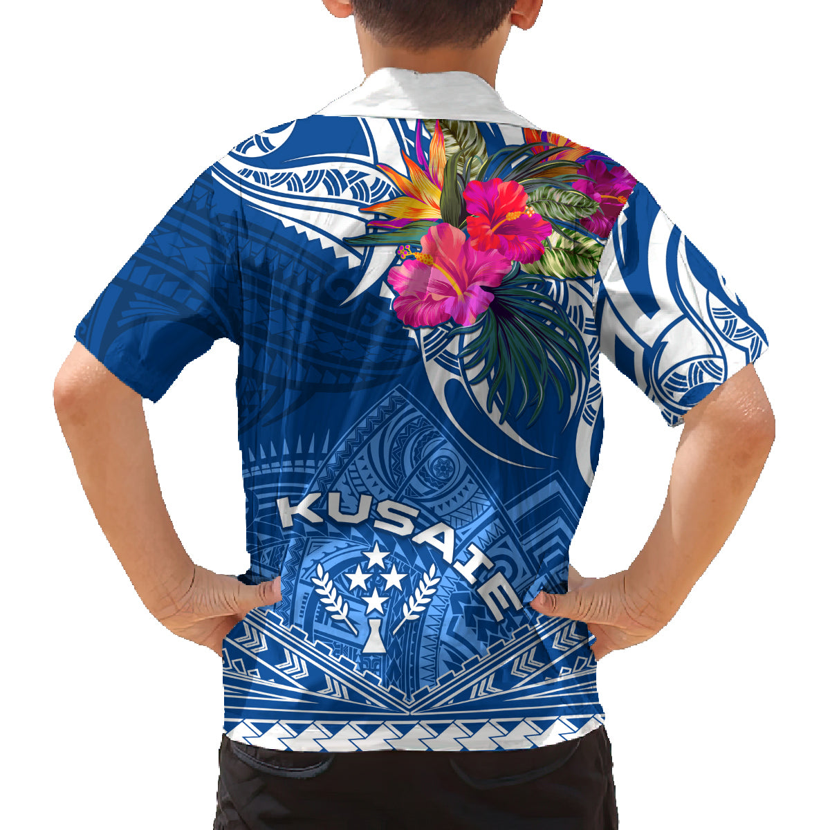 Kosrae Constitution Day Family Matching Long Sleeve Bodycon Dress and Hawaiian Shirt Kusaie Special Style LT01 - Polynesian Pride