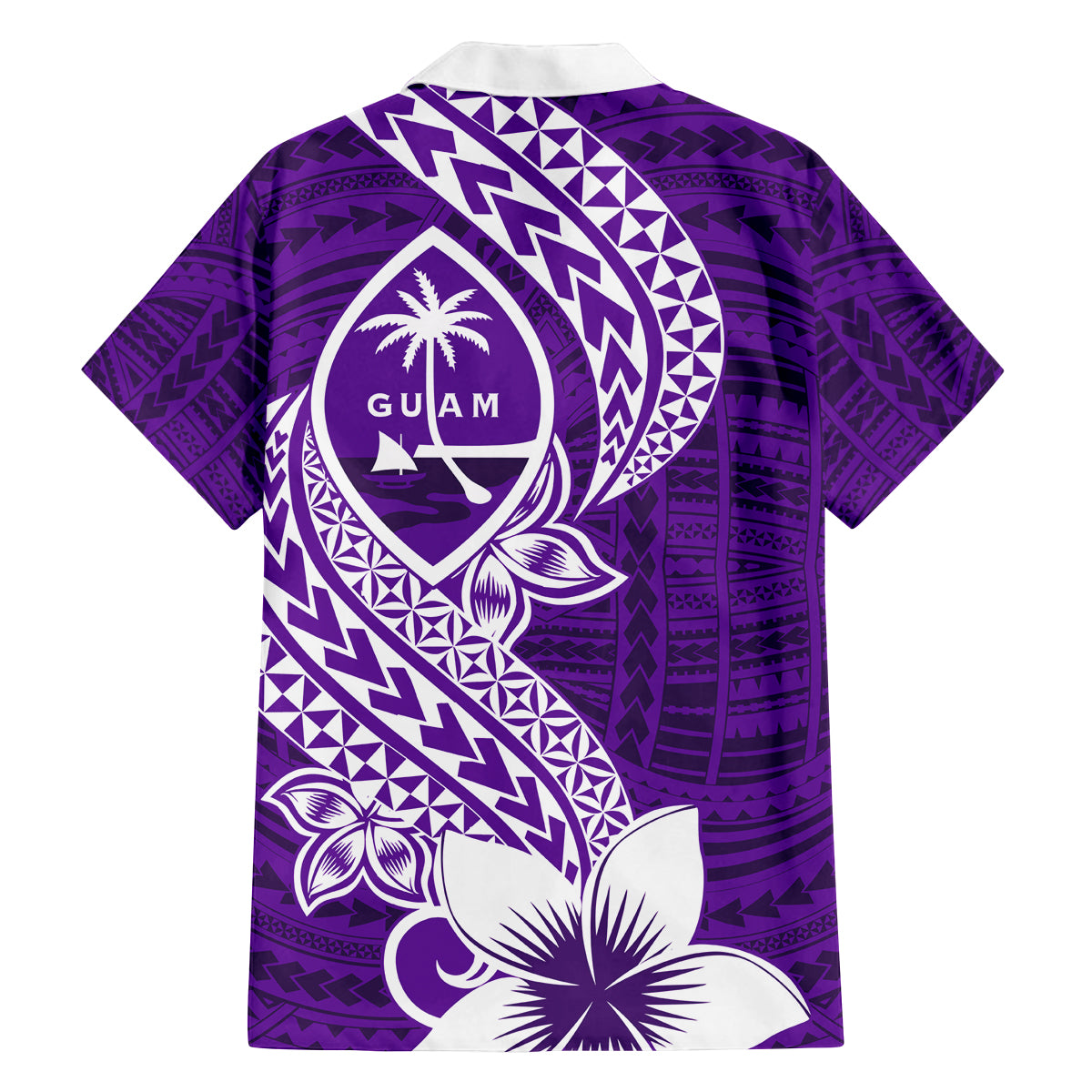 Hafa Adai Guam Family Matching Puletasi Dress and Hawaiian Shirt Polynesian Floral Purple Pattern LT01 - Polynesian Pride