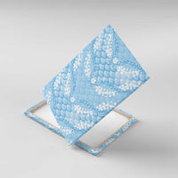 Baby Blue Mermaid Puakenikeni Maile Lei Canvas Wall Art