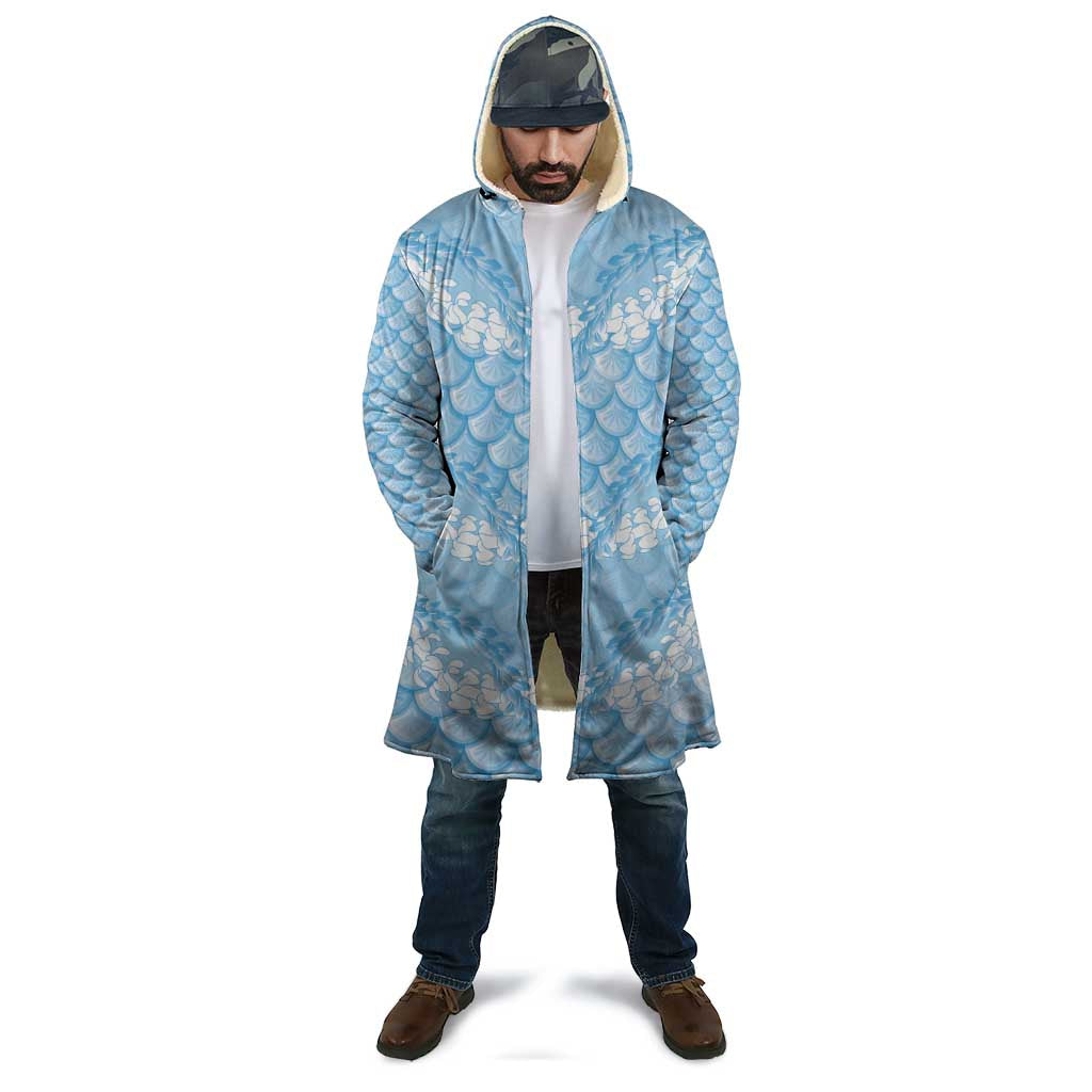 Baby Blue Mermaid Puakenikeni Maile Lei Cloak