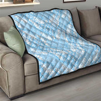 Baby Blue Mermaid Puakenikeni Maile Lei Quilt