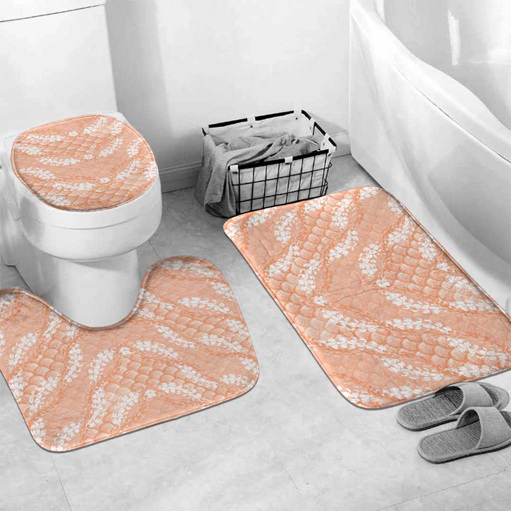Apricot Mermaid Puakenikeni Maile Lei Bathroom Set