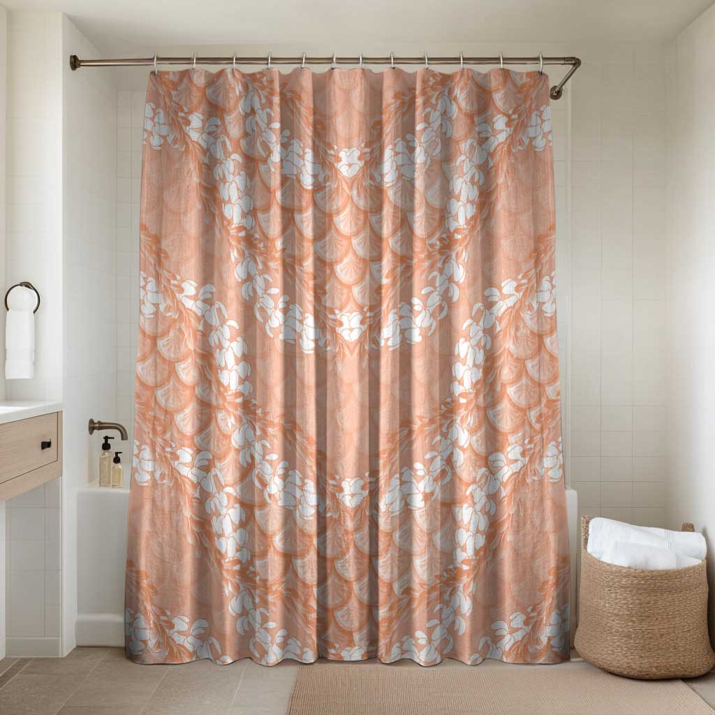 Apricot Mermaid Puakenikeni Maile Lei Bathroom Set