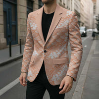 Apricot Mermaid Puakenikeni Maile Lei Blazer