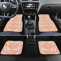 Apricot Mermaid Puakenikeni Maile Lei Car Mats