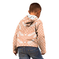 Apricot Mermaid Puakenikeni Maile Lei Kid Hoodie LT01 - Polynesian Pride