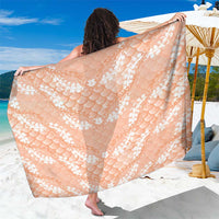 Apricot Mermaid Puakenikeni Maile Lei Sarong LT01 One Size 44 x 66 inches Apricot - Polynesian Pride